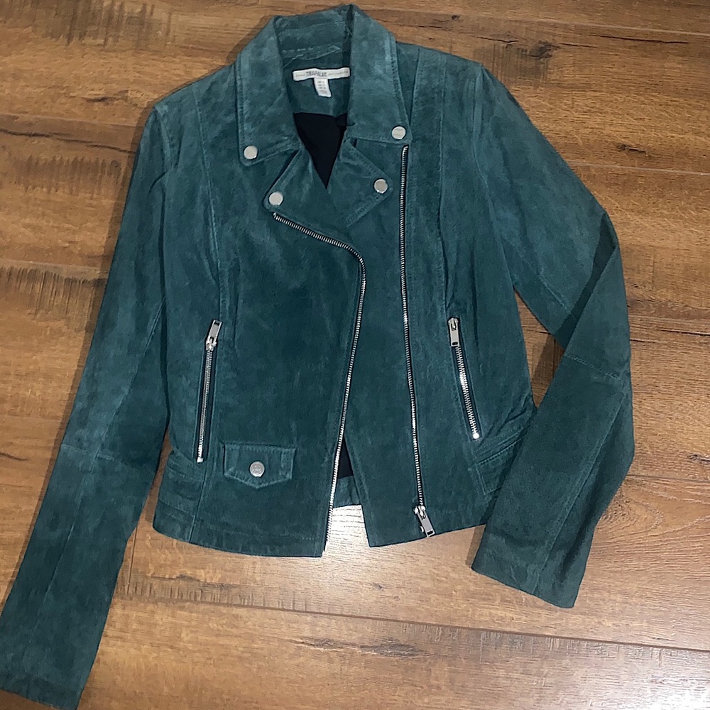 Zara Green Suede Jacket